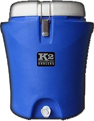 K2 Summit 5 Gallon Water Jug, Blue and White